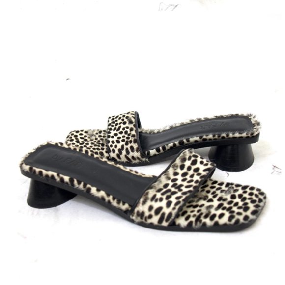 by FAR Sonia cheetah print pony hair mules - Picture 4 of 4